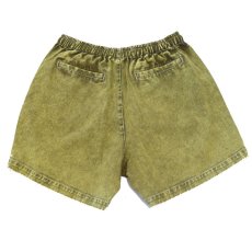 画像2: Chemical Washed Color Denim Shorts スケミカル ウォッシュ カラー デニム ショーツ Yellow (2)