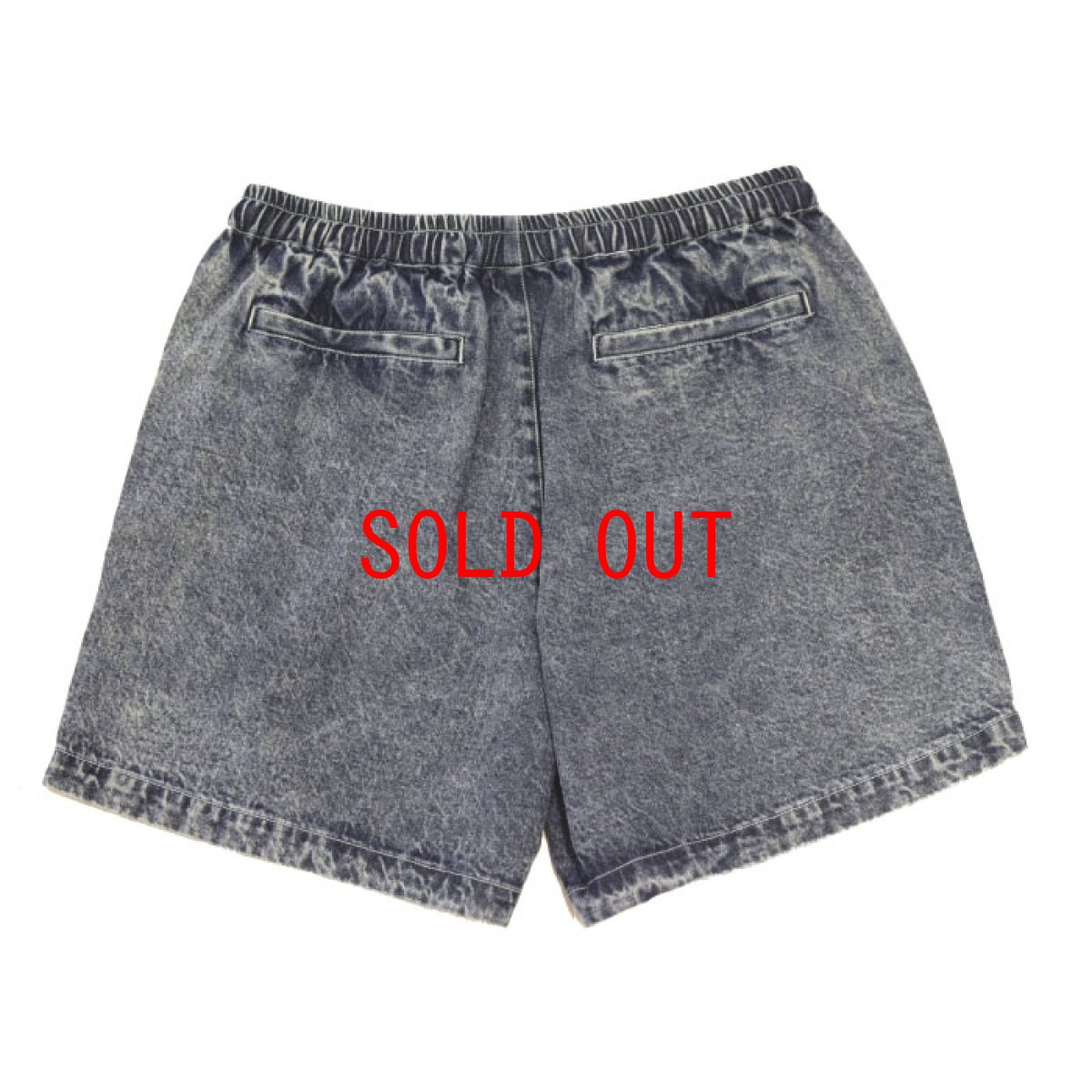 画像3: Chemical Washed Color Denim Shorts スケミカル ウォッシュ カラー デニム ショーツ Indigo (3)