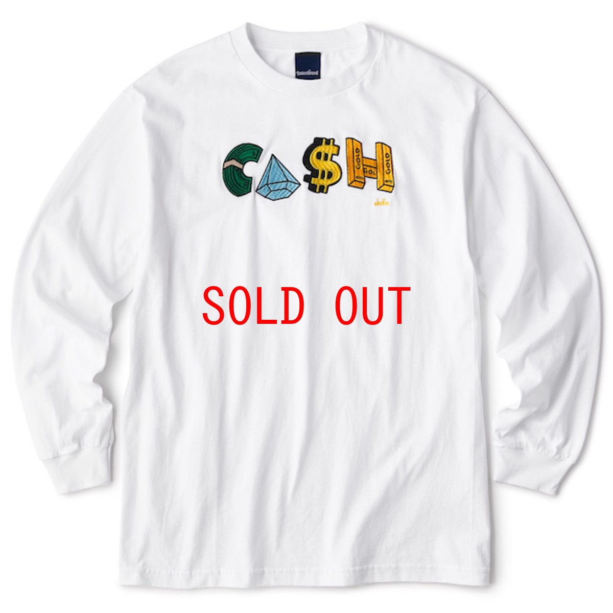 画像2: × Cleofus “PAYDAY L/S Tee White ロンT 長袖 Tシャツ  (2)