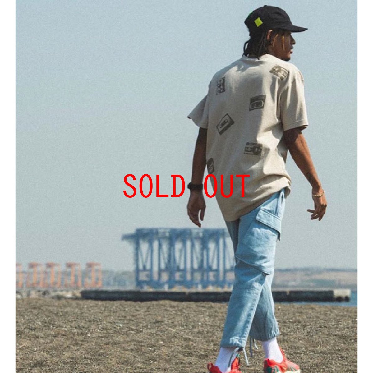 画像4: Indigo Farmer Pants Denim Cargo デニム カーゴ パンツ (4)