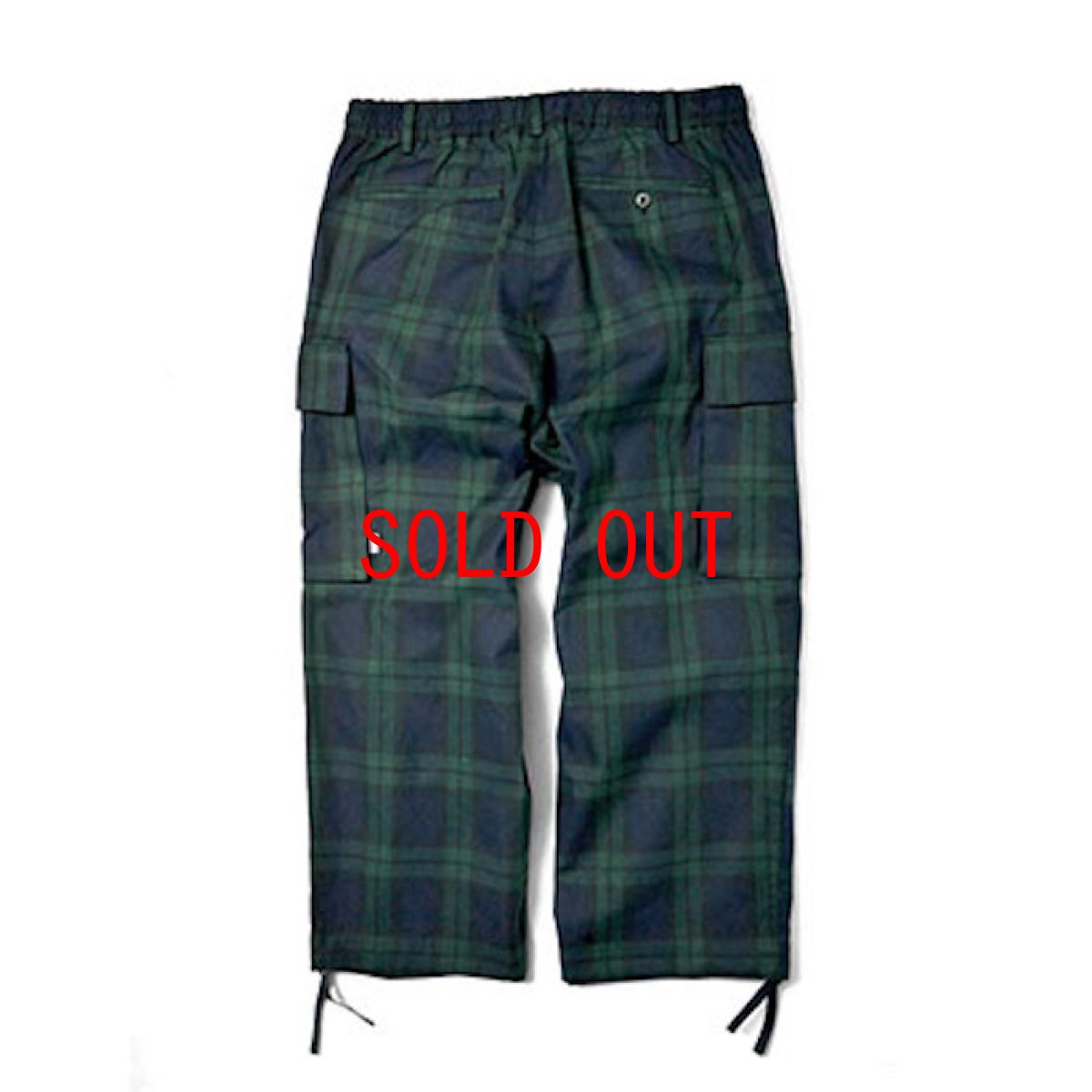 画像3: Comfy Cargo Pants カーゴ パンツ Check Blackwatch ブラックウォッチ イージー パンツ 9部丈 (3)