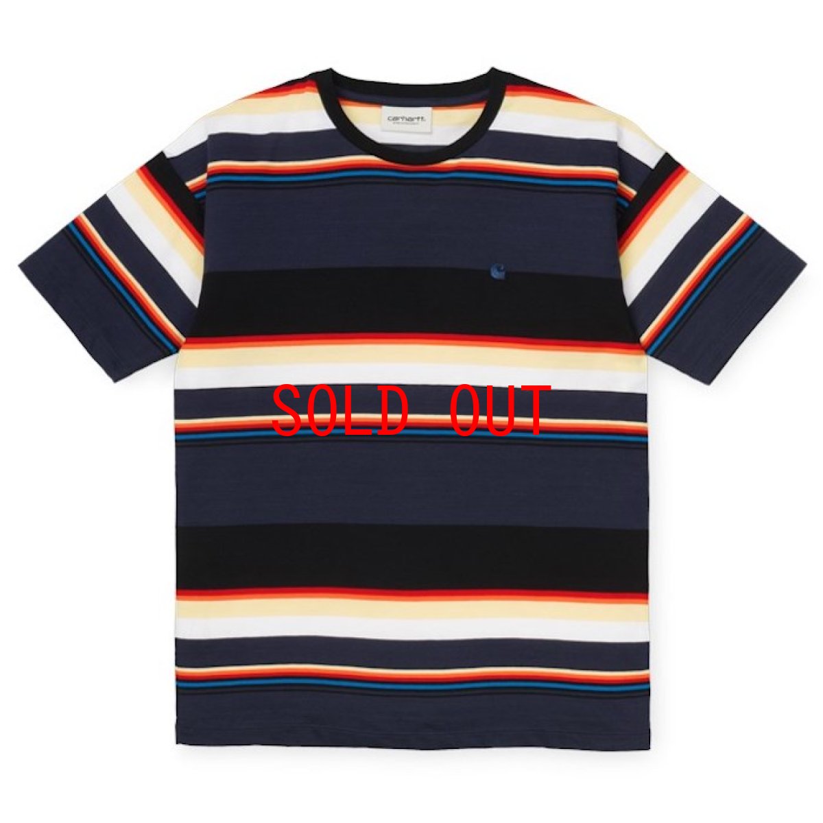 画像2: Sunder S/S Tee Stripe Blue 半袖 ボーダー Tシャツ  (2)