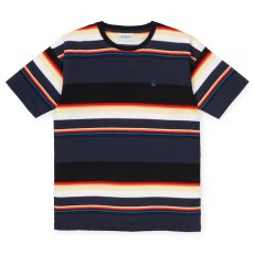 画像2: Sunder S/S Tee Stripe Blue 半袖 ボーダー Tシャツ  (2)