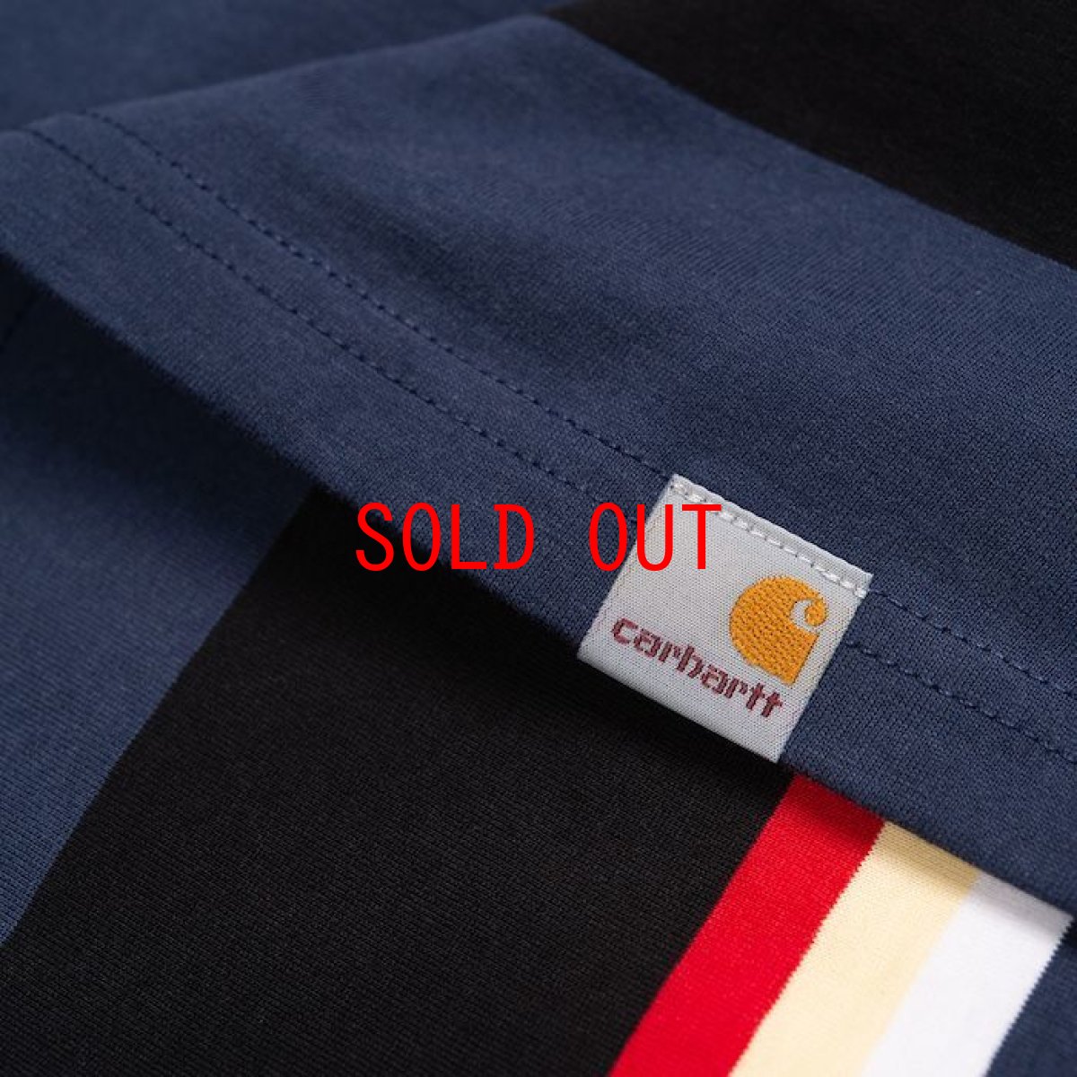 画像4: Sunder S/S Tee Stripe Blue 半袖 ボーダー Tシャツ  (4)