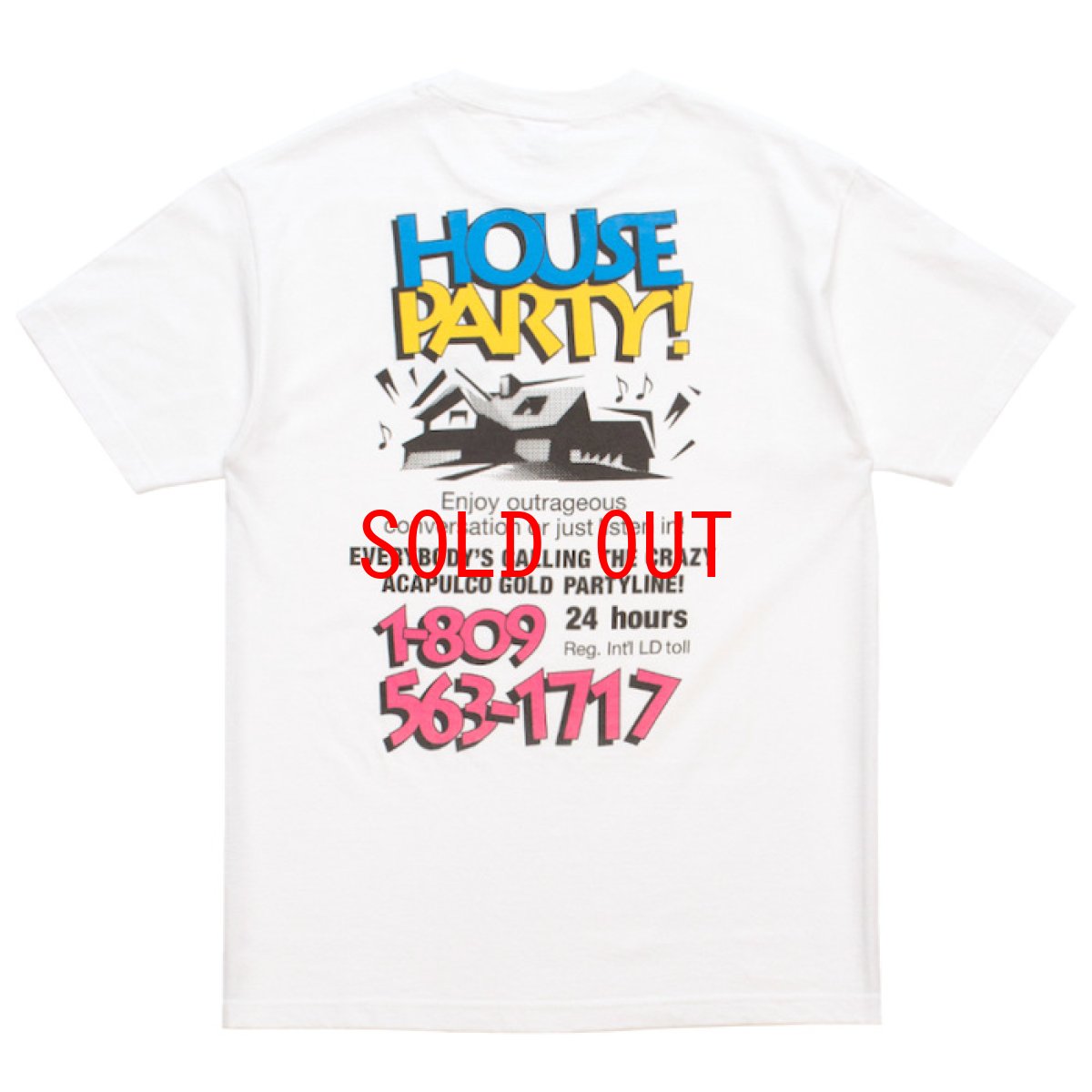 画像1: House Party Tee White 半袖 Tシャツ (1)