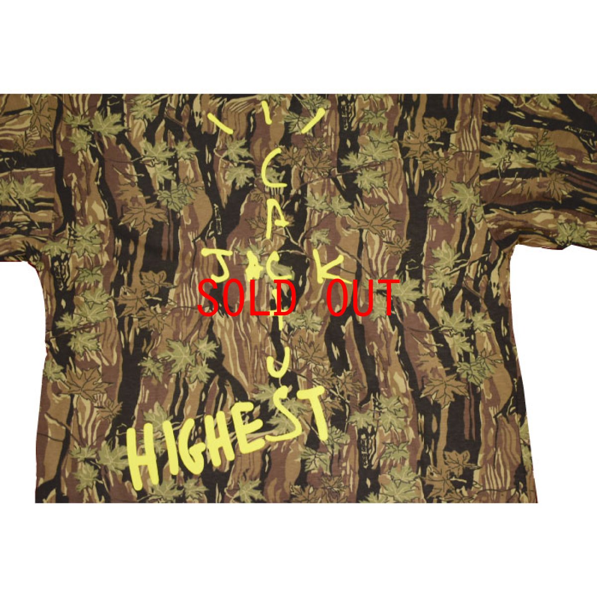 画像3: Cactus Jack(カクタスジャック) × Jordan Brand(ジョーダン) Travis Scott Highest S/S Tee Real Tree Camo Tee Cactus Jack HIGHEST IN THE ROOM カモ 迷彩 トラヴィス スコット (3)