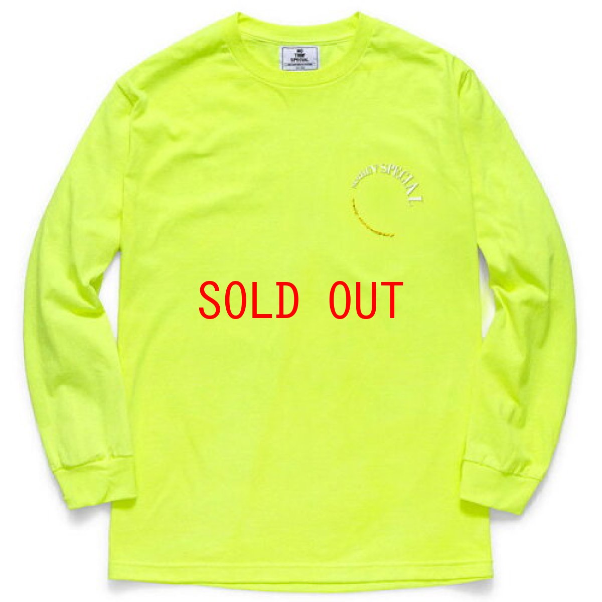画像2: Very Necessary L/S Tee Neon Yellow 長袖 Tシャツ (2)