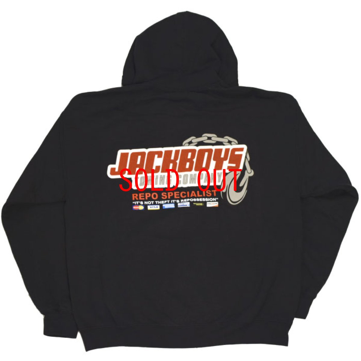 画像1: Jackboys Sweat Hoodie Black by Travis Scott (1)