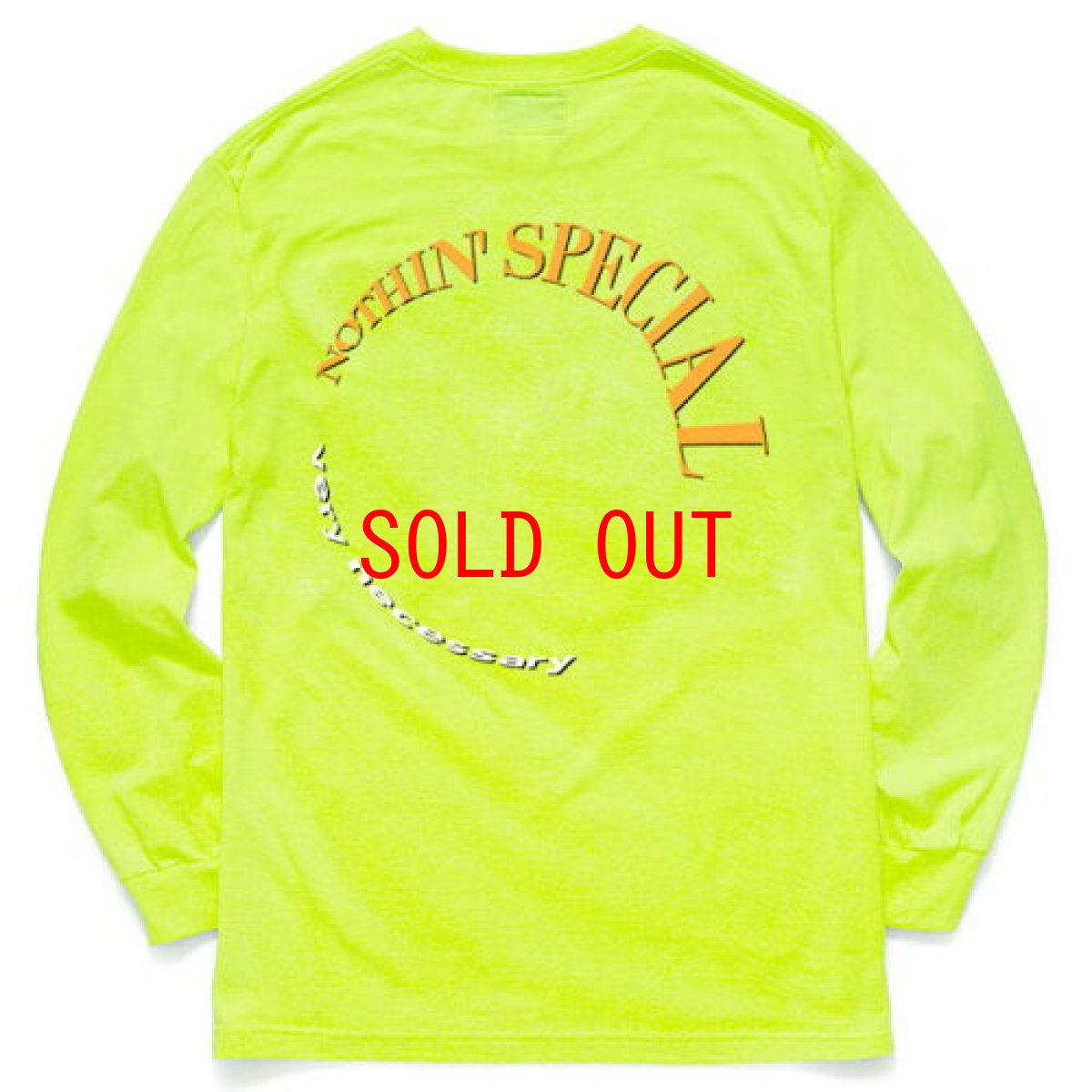 画像1: Very Necessary L/S Tee Neon Yellow 長袖 Tシャツ (1)