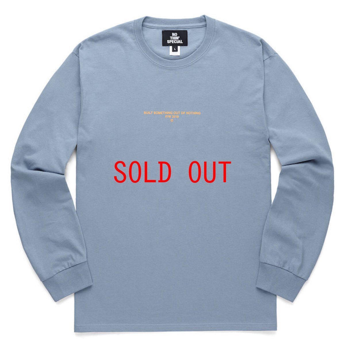画像2: Logo L/S Long Sleeve Tee Light Blue 長袖 Tシャツ (2)