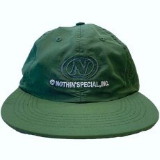 画像3: Nothin' Special(ナッシン スペシャル) Nylon 6 Panel Cap Green ナイロン キャップ 帽子  (3)
