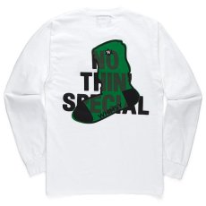 画像1: Nothin' Special(ナッシン スペシャル) × Whimsy Socks L/S Tee White Tシャツ (1)