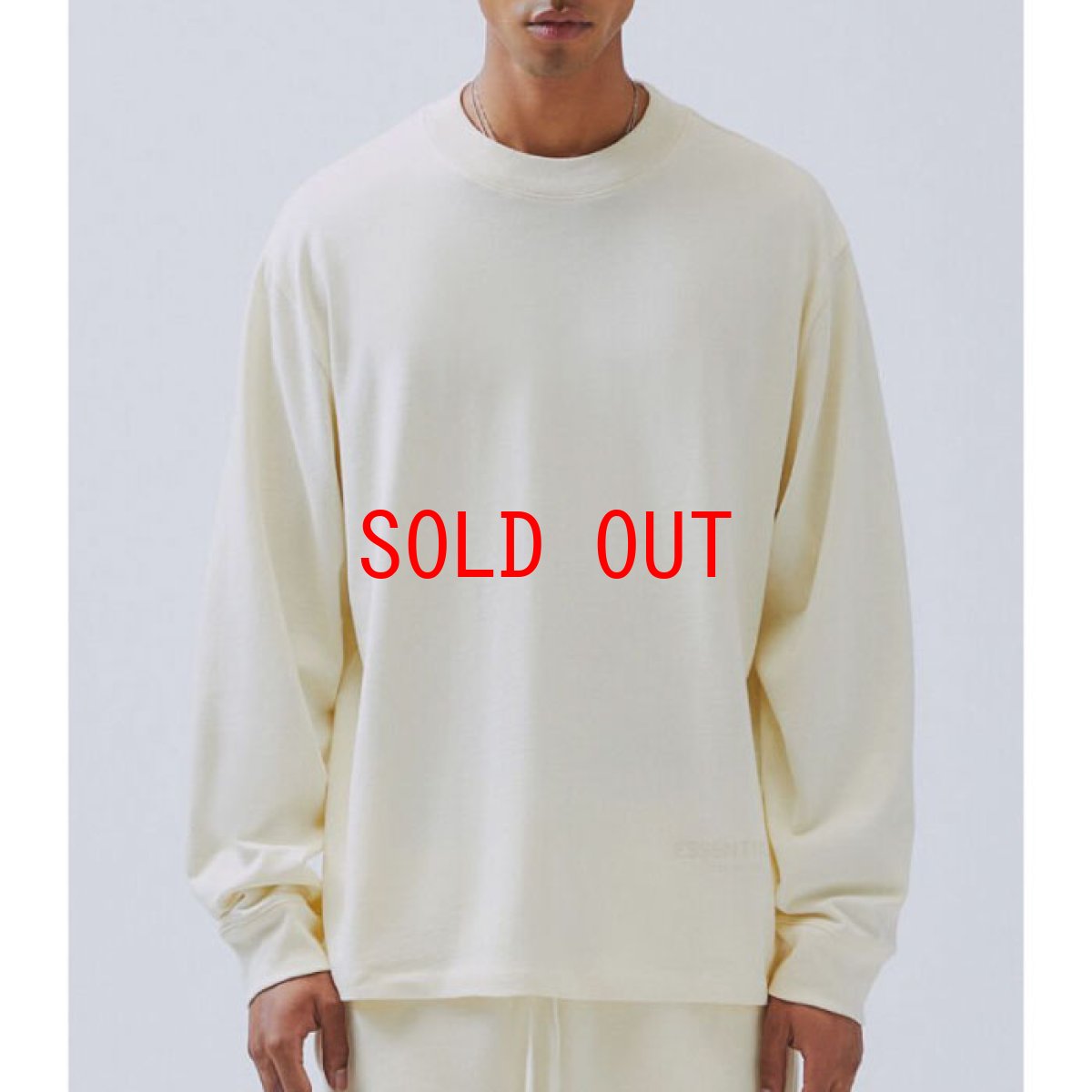 画像2: FOG Fear Of God ( エフオージー フィア オブ ゴッド ) Essentials Boxy L/S  Tee Long Sleeve T-Shirts Tシャツ エッセンシャルズ  (2)