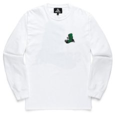 画像2: Nothin' Special(ナッシン スペシャル) × Whimsy Socks L/S Tee White Tシャツ (2)