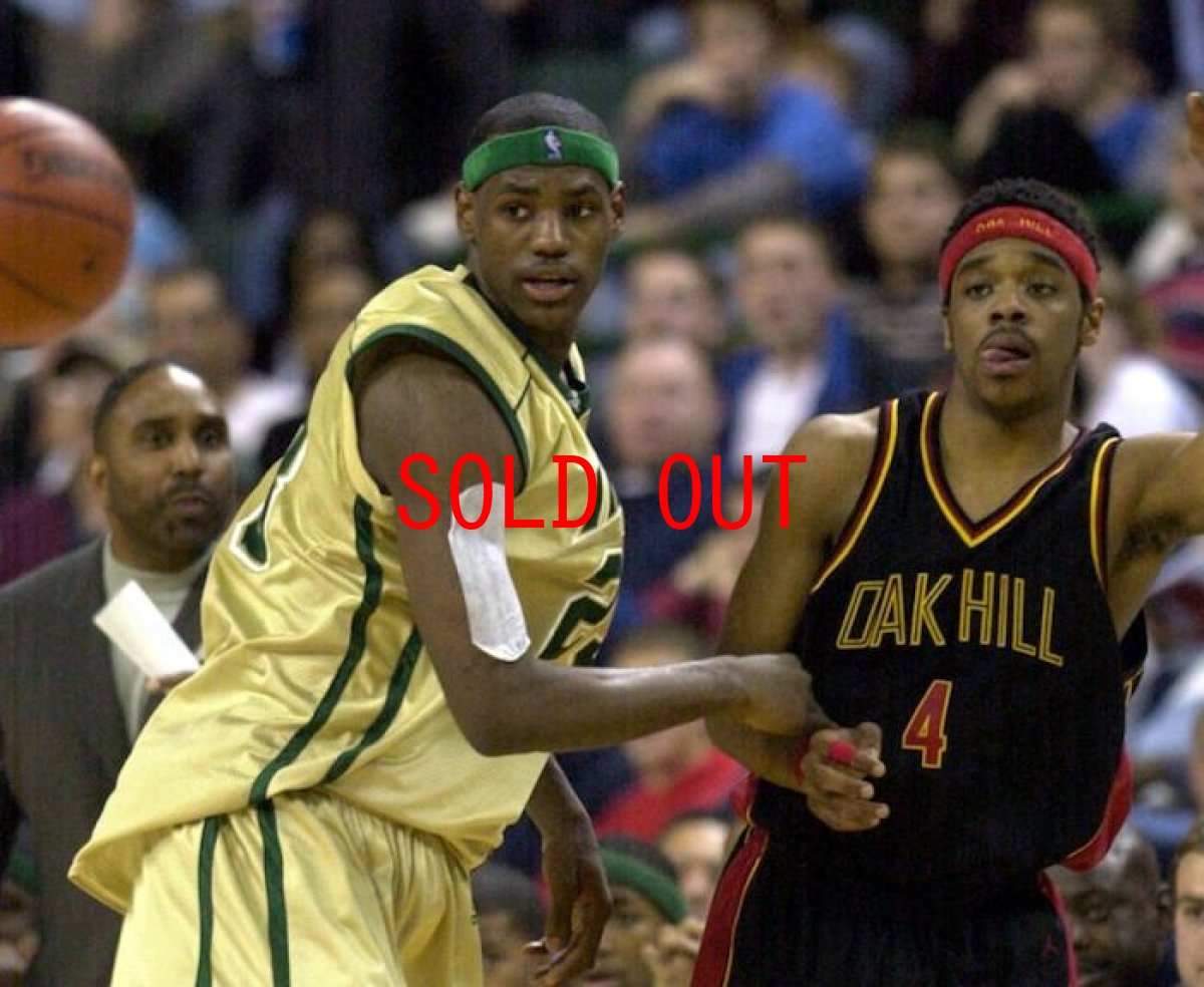 画像5: LeBron James 23 St. Mary Fighting Irish Basketball Game Jersey Gold Beige レブロン ジェームズ High School バスケットボール ジャージ ゲーム シャツ 復刻 (5)