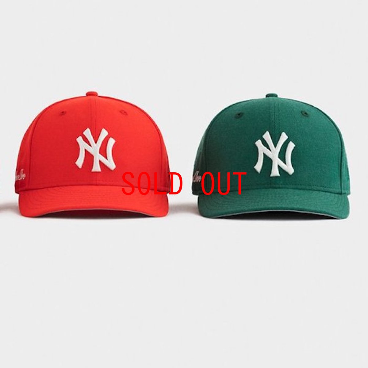 画像4: × New Era (ニューエラ) LP 59Fifty Cap NewYork Yankees  Dark Green White ニューヨーク ヤンキース Kith ネイビー ホワイト (4)