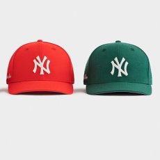 画像4: × New Era LP 59Fifty Cap NewYork Yankees  Red White ニューヨーク ヤンキース Kith ネイビー ホワイト (4)