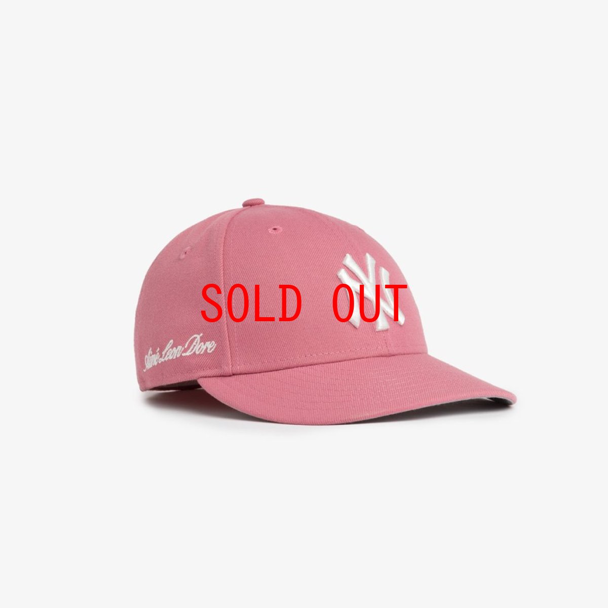 画像1: × New Era (ニューエラ) LP 59Fifty Cap NewYork Yankees  Pink White ニューヨーク ヤンキース Kith ネイビー ホワイト (1)