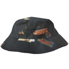 画像1: × RAW Package Textile Hat Black ハット 総柄 バケットハット (1)