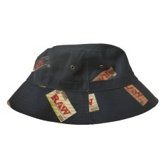 画像2: × RAW Package Textile Hat Black ハット 総柄 バケットハット (2)