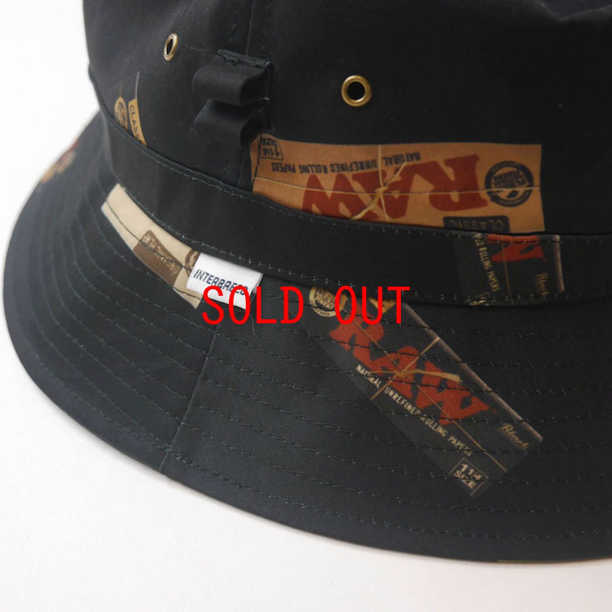 画像3: × RAW Package Textile Hat Black ハット 総柄 バケットハット (3)