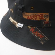 画像3: × RAW Package Textile Hat Black ハット 総柄 バケットハット (3)