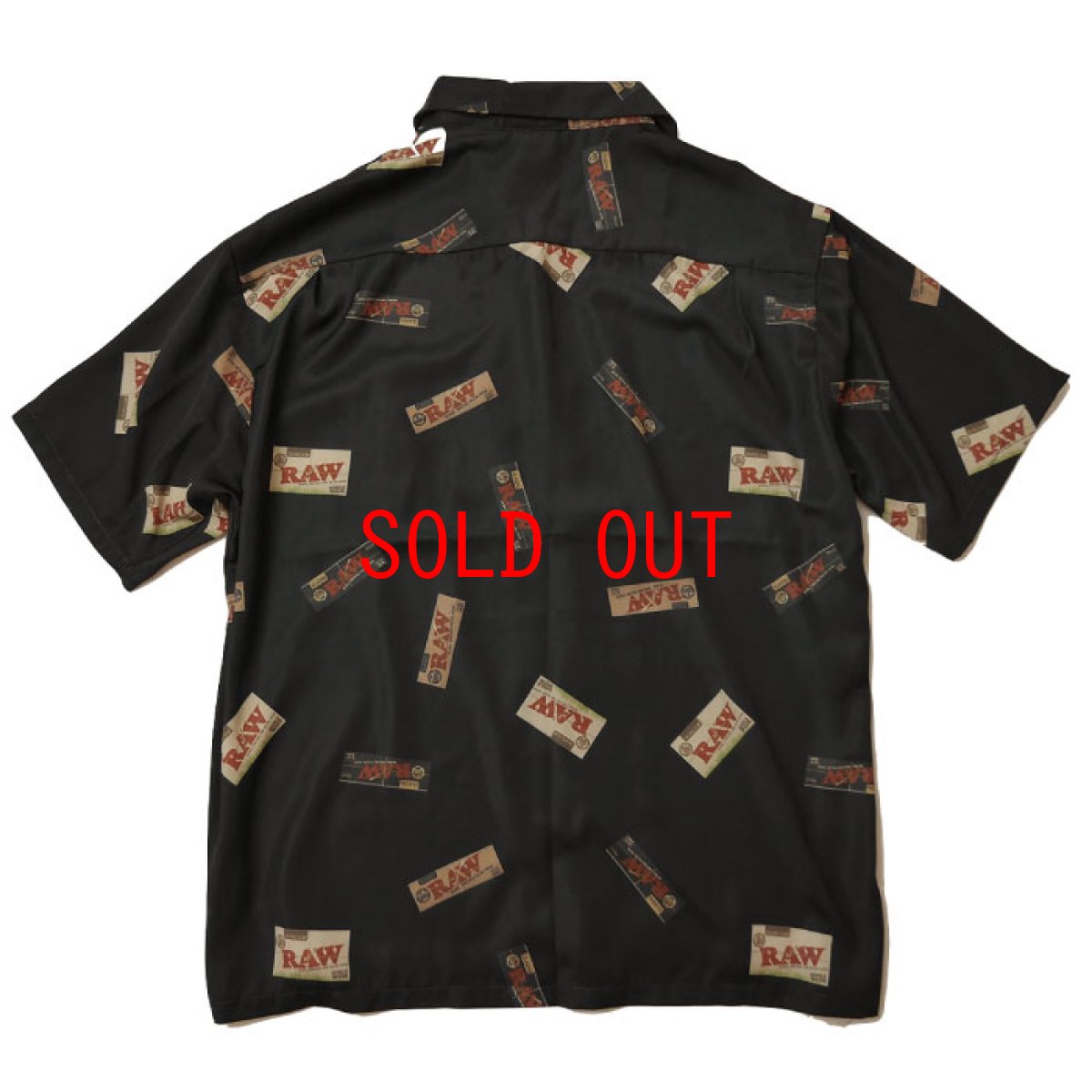 画像2: × RAW S/S Package Textile Shirts Black 半袖 柄シャツ (2)