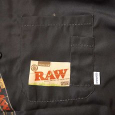 画像4: × RAW S/S Package Textile Shirts Black 半袖 柄シャツ (4)