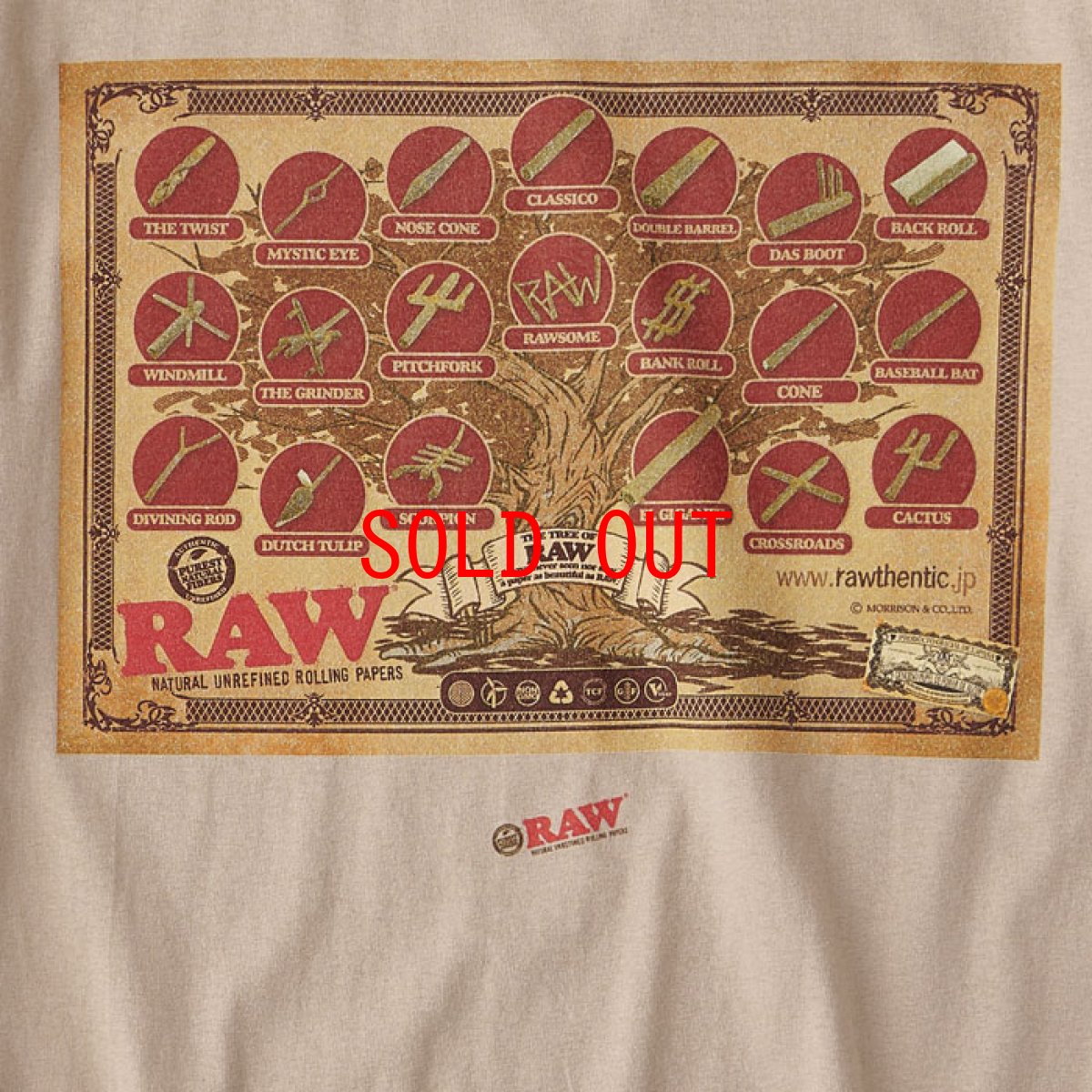 画像6: × RAW S/S Tree of RAW Pocket Tee Sand Beige 半袖 Tシャツ (6)