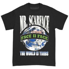 画像1: Mr. Scarface S/S The World Is Yours Official Rap Tee スカーフェイス オフィシャル ライセンス 半袖 Tシャツ (1)