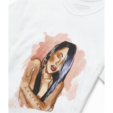 画像3: Aaliyah S/S "Watercolor sketch" Official Rap Tee アリーヤ オフィシャル ライセンス 半袖 Tシャツ (3)
