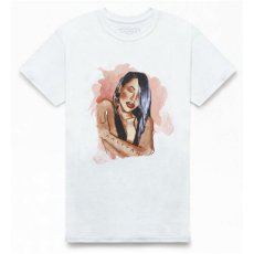 画像1: Aaliyah S/S "Watercolor sketch" Official Rap Tee アリーヤ オフィシャル ライセンス 半袖 Tシャツ (1)