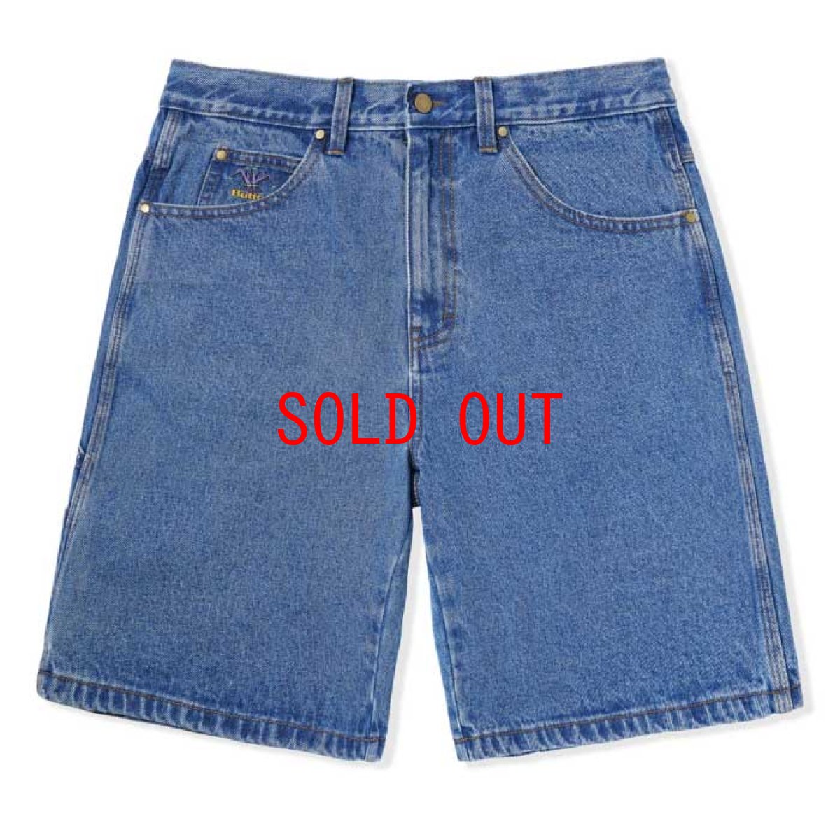 画像3: Royal Denim Shorts Loose Fit Black デニム ショーツ ルーズフィット  (3)