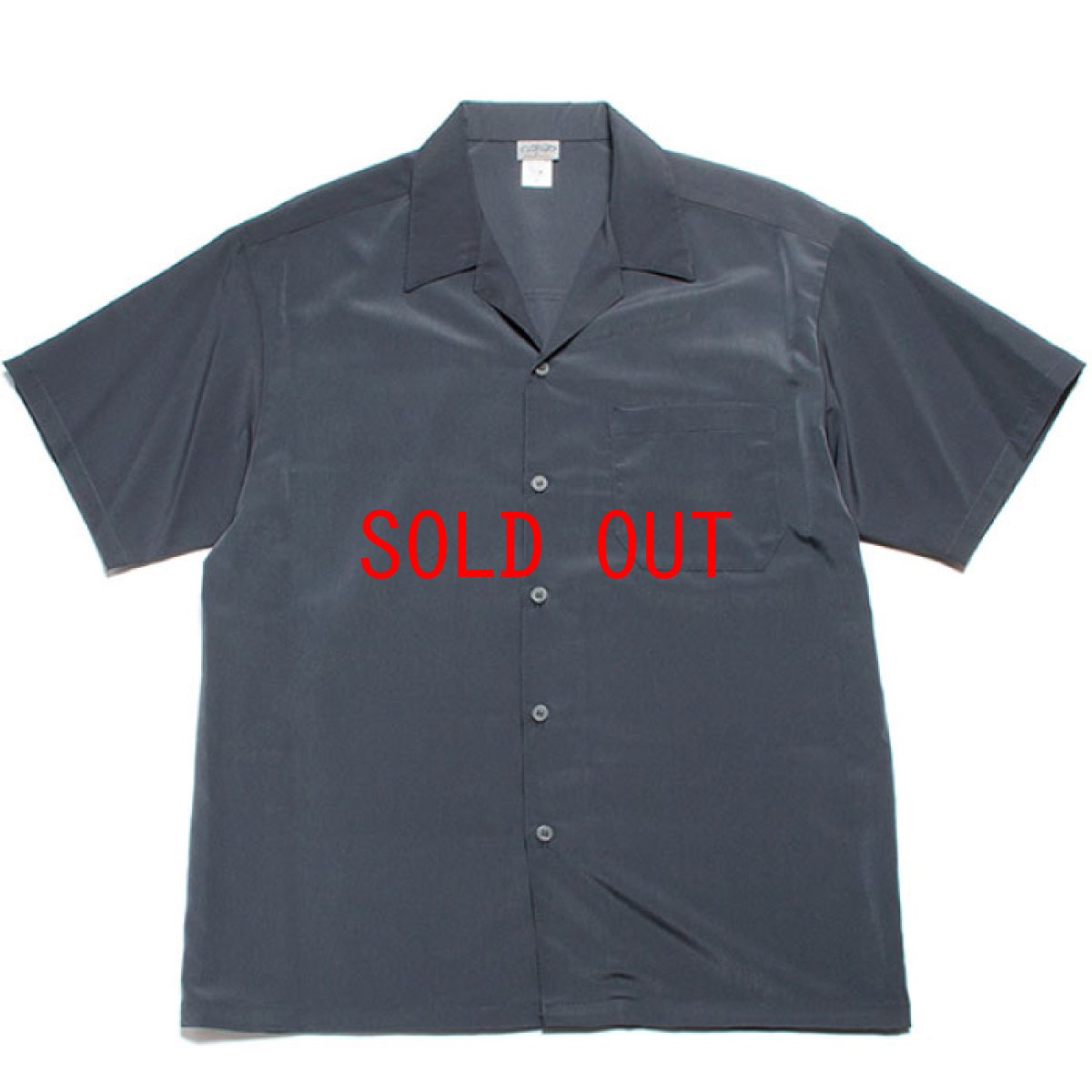 画像1: Open Collar S/S Solid Shirt 半袖 オープンカラー シャツ  (1)