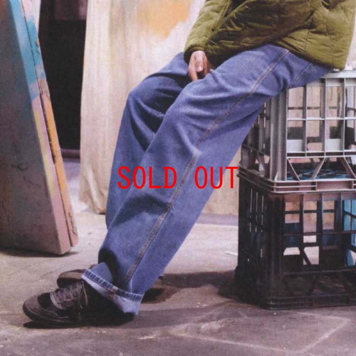 画像9: Royal Denim Pants Loose Fit Black Indigo Wash デニム パンツ ルーズフィット  (9)