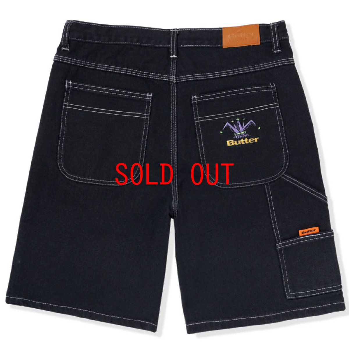 画像1: Royal Denim Shorts Loose Fit Black デニム ショーツ ルーズフィット  (1)