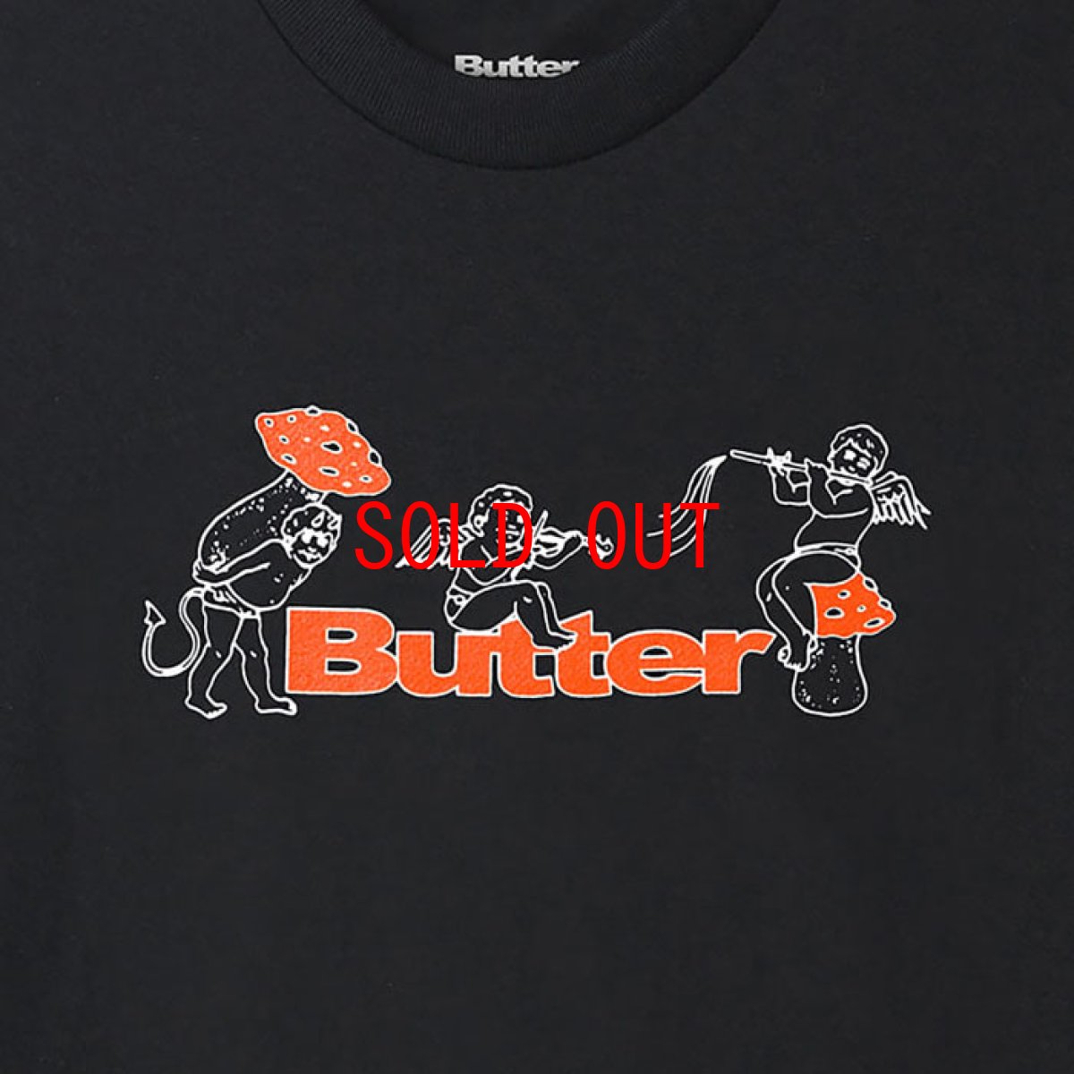 画像3: Mushrooms S/S Tee Black 半袖 Tシャツ  (3)