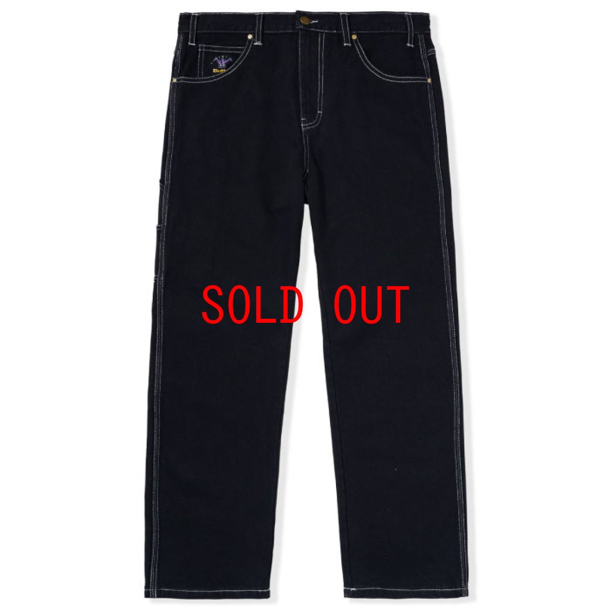 画像4: Royal Denim Pants Loose Fit Black Indigo Wash デニム パンツ ルーズフィット  (4)