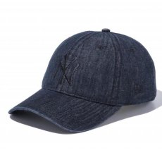 画像2: 9Twenty MLB Classic NewYork Yankees Cap Woodland Camo Denim Indigo Blue Black ニューヨーク ヤンキース キャップ ハット ネイビー ホワイト  (2)