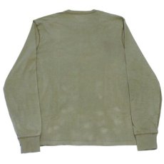 画像2: Henly Neck L/S Tee Olive Green ヘンリー ネック オリーブ グリーン 長袖 Tシャツ リカーストア (2)