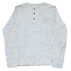 画像2: Henly Neck L/S Tee Ash Grey ヘンリーネック アッシュ グレー 長袖 Tシャツ リカーストア (2)