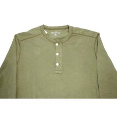 画像3: Henly Neck L/S Tee Olive Green ヘンリー ネック オリーブ グリーン 長袖 Tシャツ リカーストア (3)