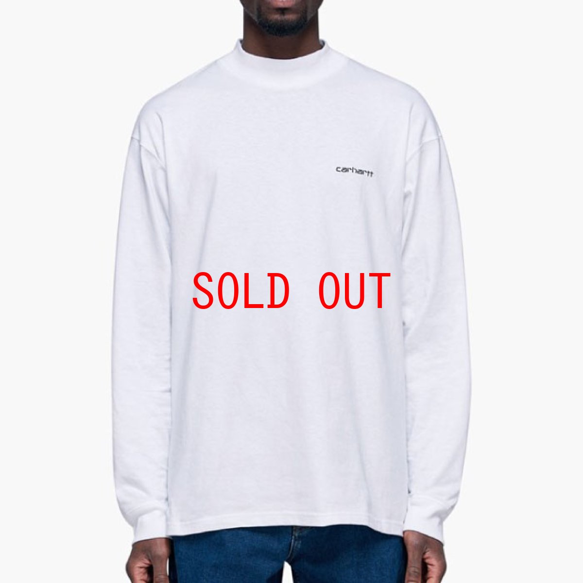 画像13: Mockneck embroidery L/S Script Logo Tee 刺繍 長袖 Tシャツ モック ネック  (13)