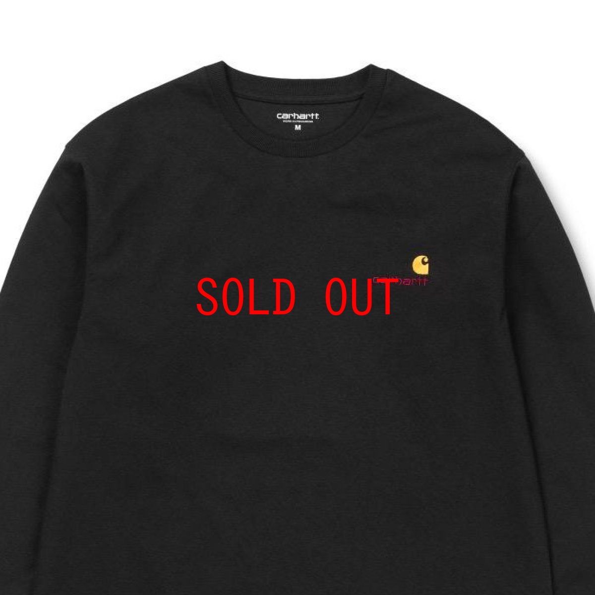 画像2: American Script L/S Tee 刺繍 長袖 Tシャツ  (2)