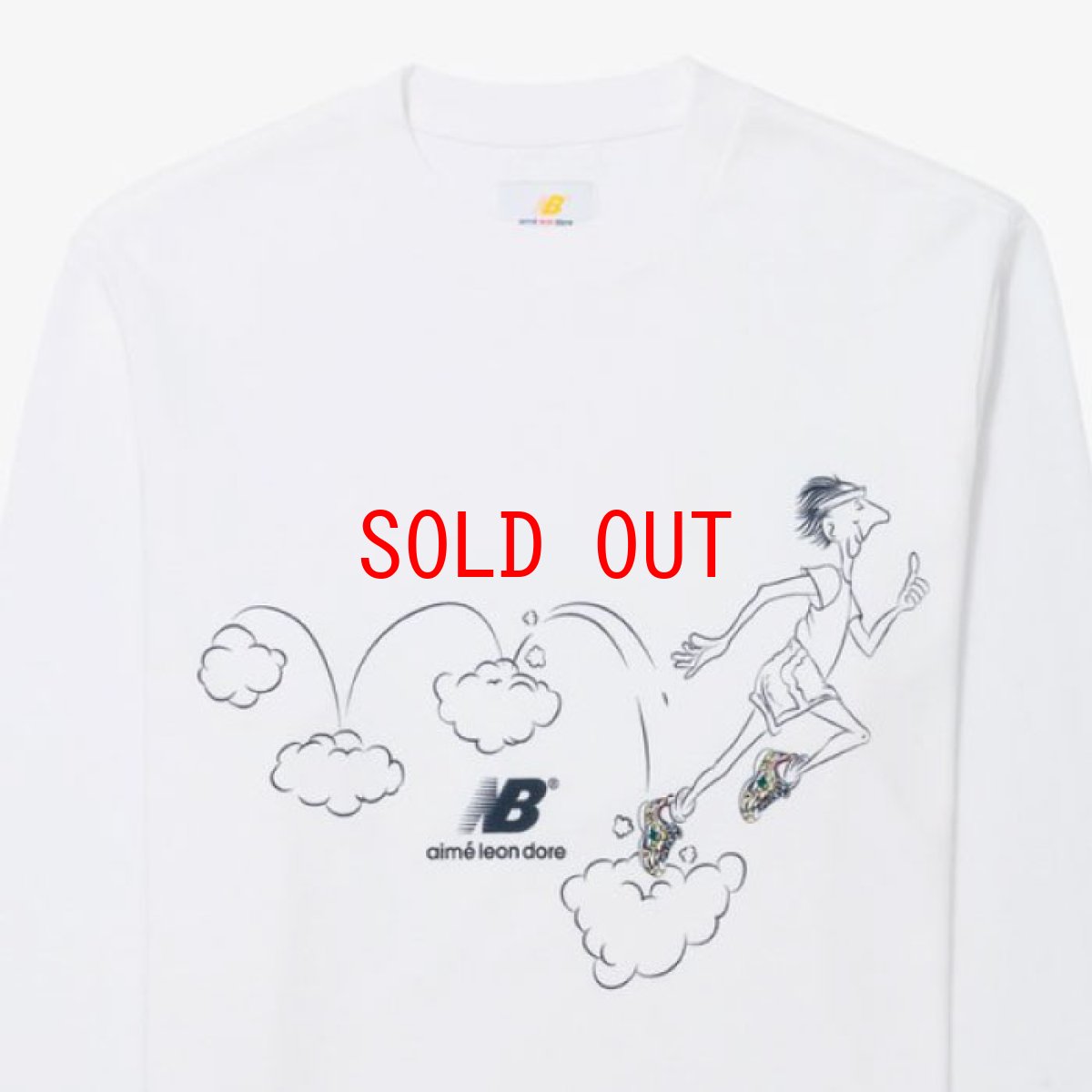 画像2: × New Balance ALD Graphic Runners L/S Tee グラフィック ランナーズ ニューバランス 827 コラボ 長袖 Tシャツ (2)