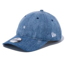 画像6: 9Twenty MLB NewYork Yankees Cap Navy Indigo Wash Denim ニューヨーク ヤンキース ロゴ キャップ 帽子 インディゴ デニム  (6)