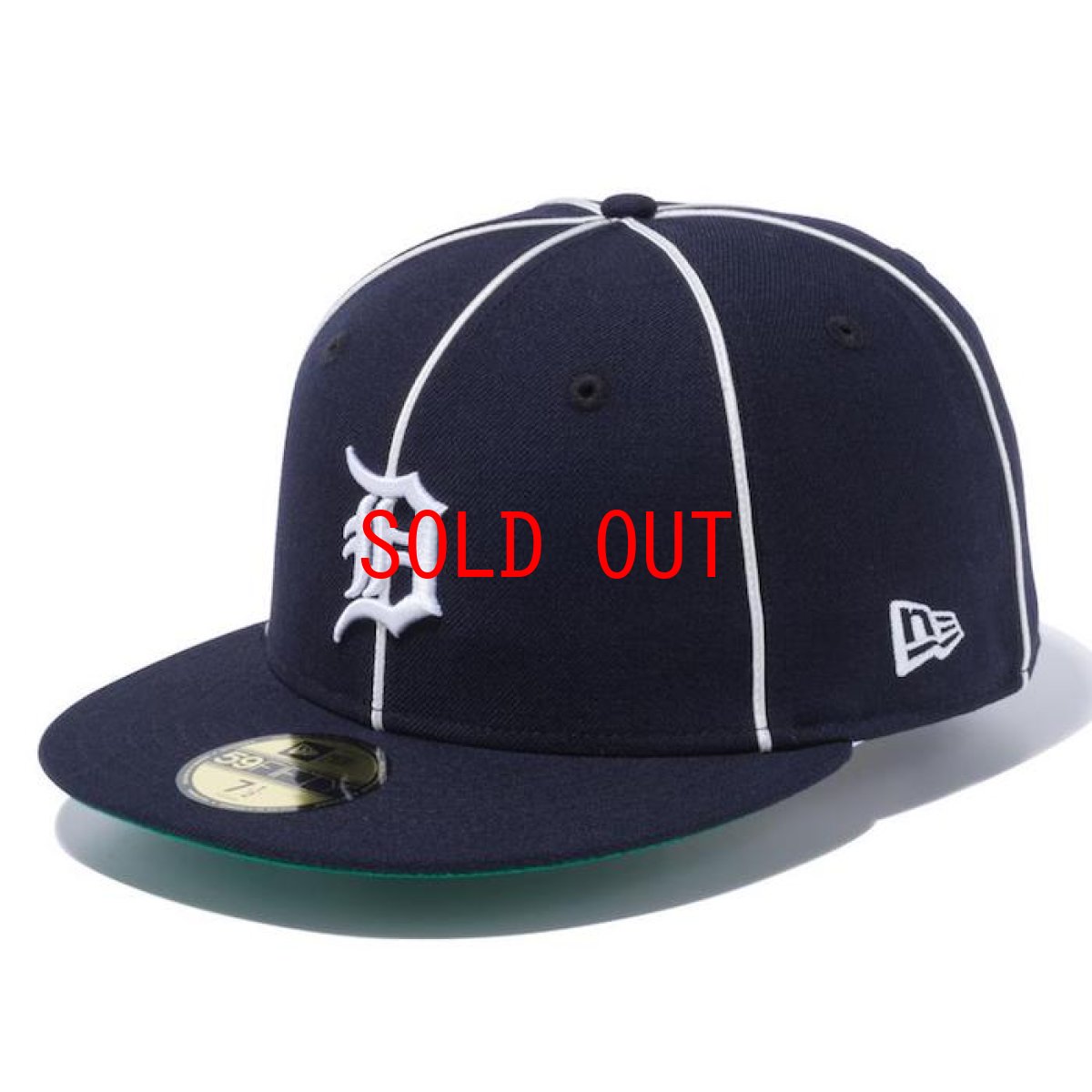 画像1: 59Fifty Detroit Tigers Piping Cap デトロイト タイガース キャップ 帽子 (1)