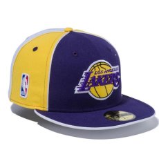 画像3: 59Fifty NBA Los Angeles Lakers Piping Cap ロサンゼルス レイカース キャップ 帽子  (3)