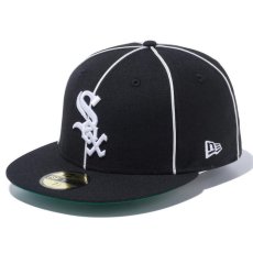 画像1: 59Fifty Chicago White Sox Piping Cap シカゴ・ホワイトソックス キャップ 帽子 (1)