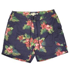 画像1: J.Crew(ジェイクルー) Aloha Swim Shorts Navy アロハ ショーツ  (1)